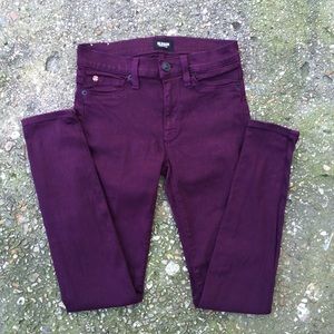 Hudson Nico Midrise Jeans Mullberry Size 25